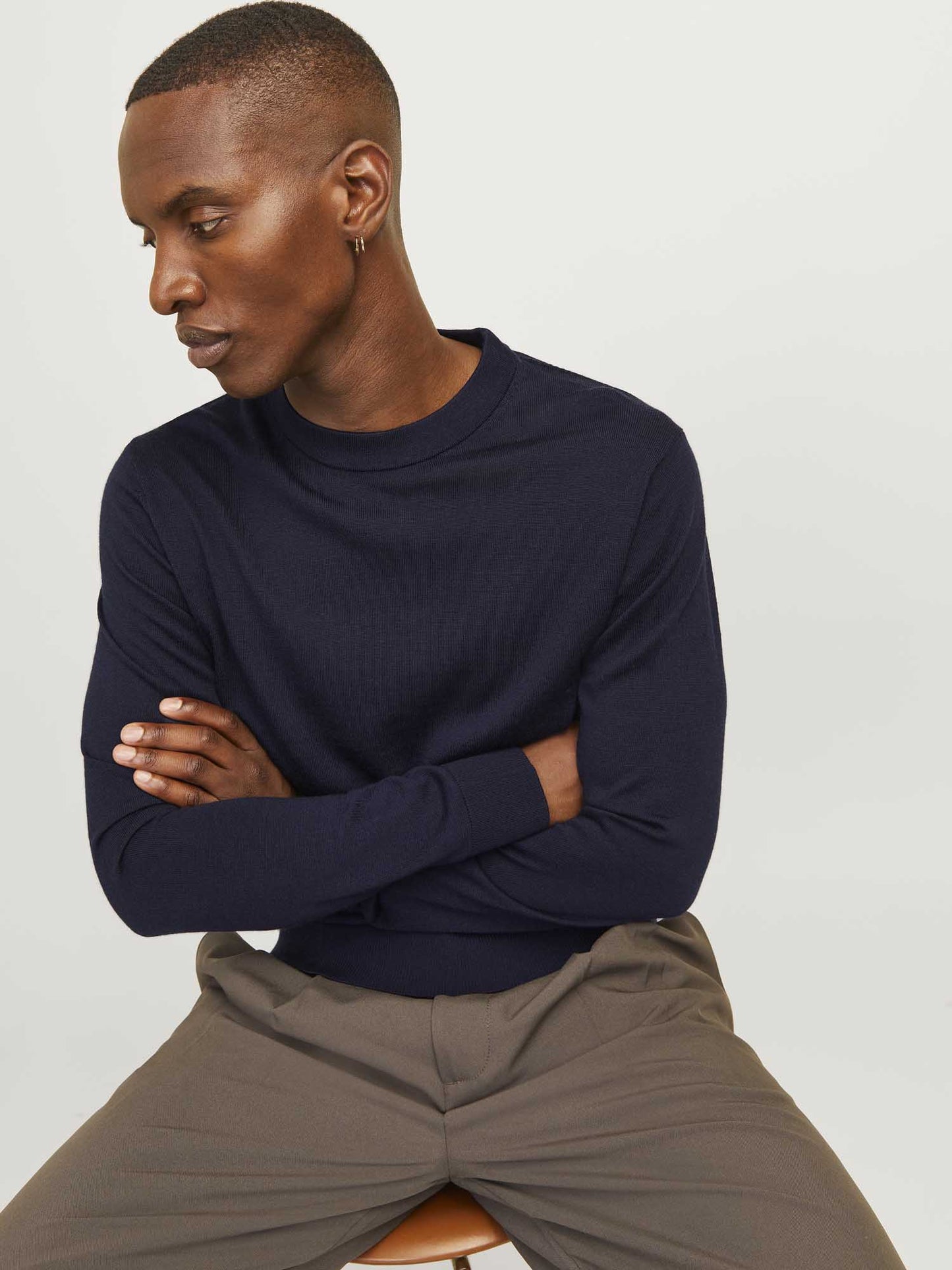 PULLOVER MILANO JACK&JONES DA UOMO BLU