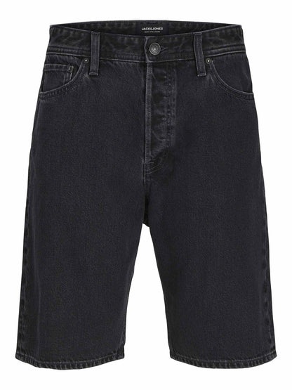 Bermuda Alex baggy fit in denim nero da uomo Jack&Jones