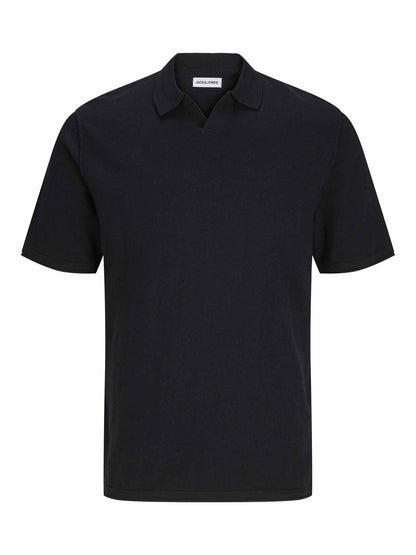 Jack&Jones Kane, polo casual da uomo in cotone nero