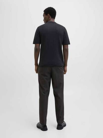 Jack&Jones Kane, polo casual da uomo in cotone nero