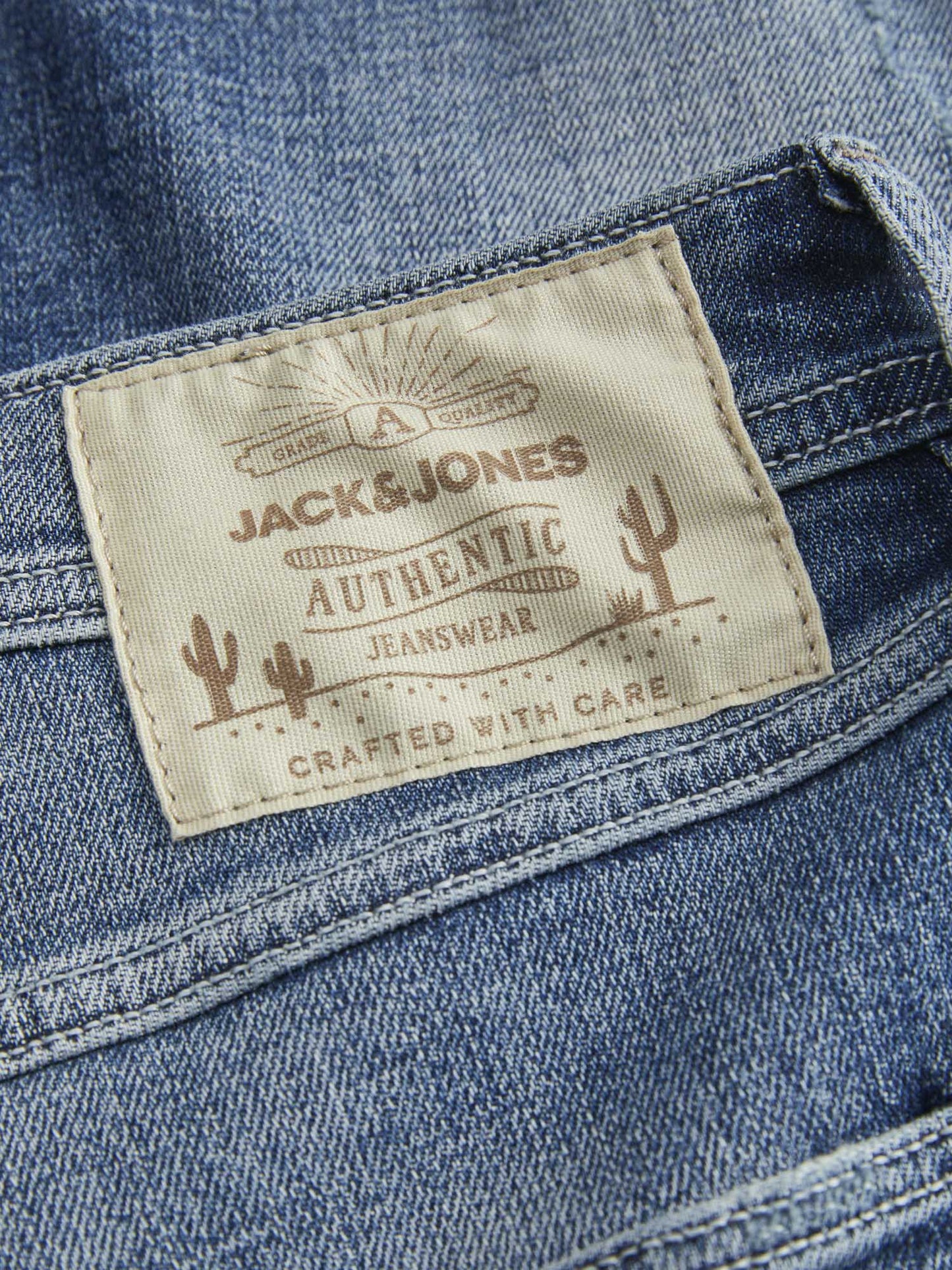 JEANS GLENN JACK&JONES DA RAGAZZO DENIM SCURO