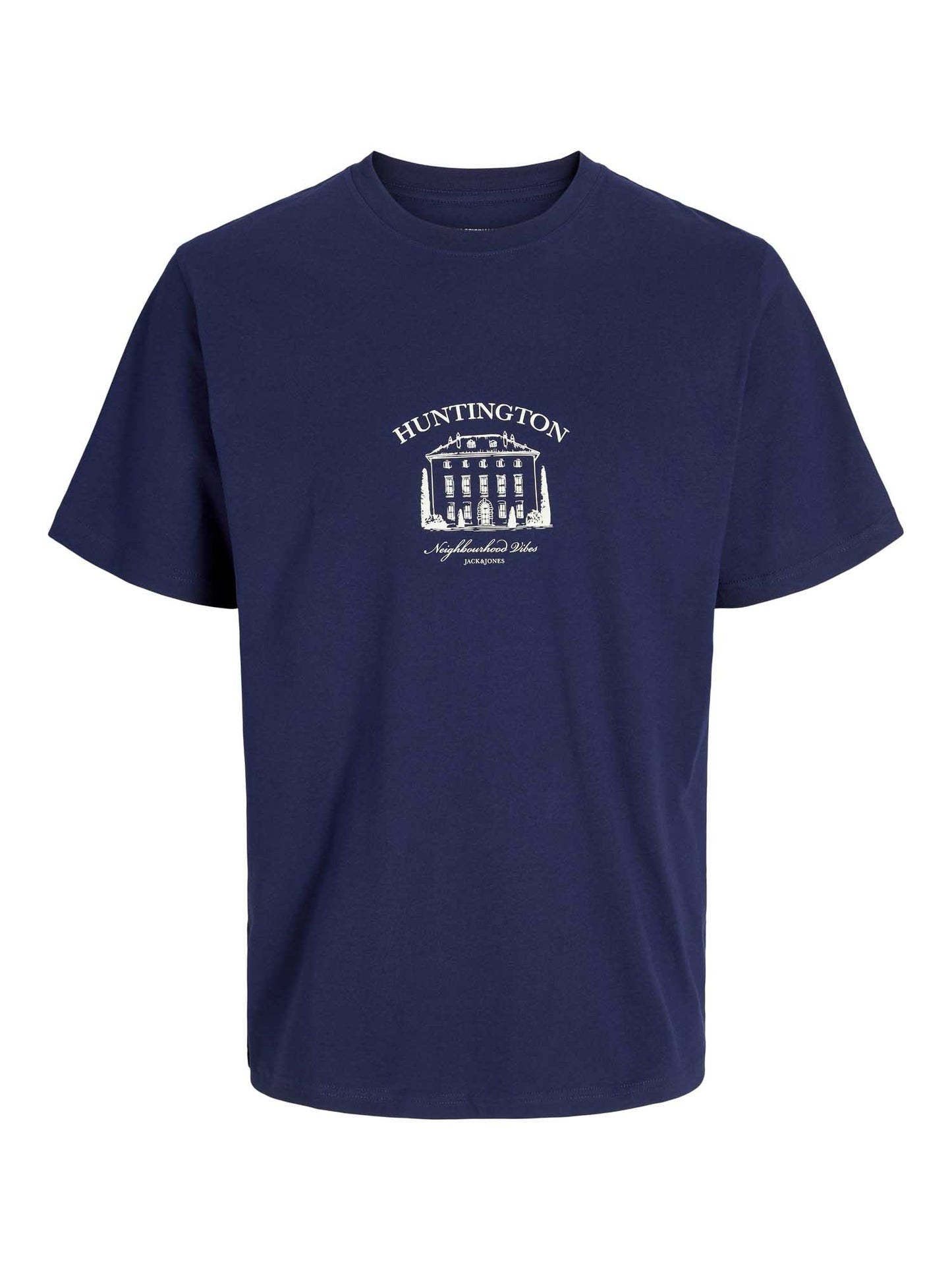 T-SHIRT BOSTON JACK&JONES UOMO BLU