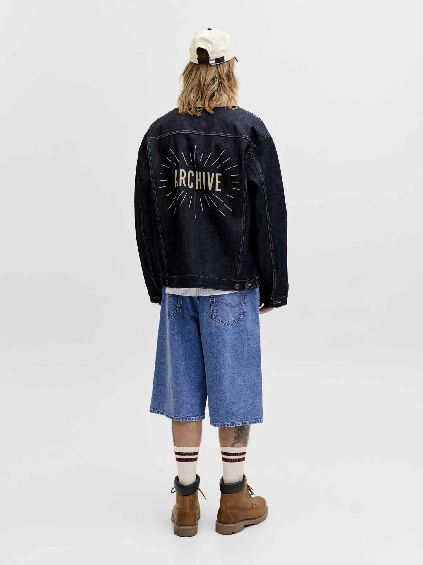 Jack&Jones Ron, shorts denim da uomo con vestibilità baggy casual