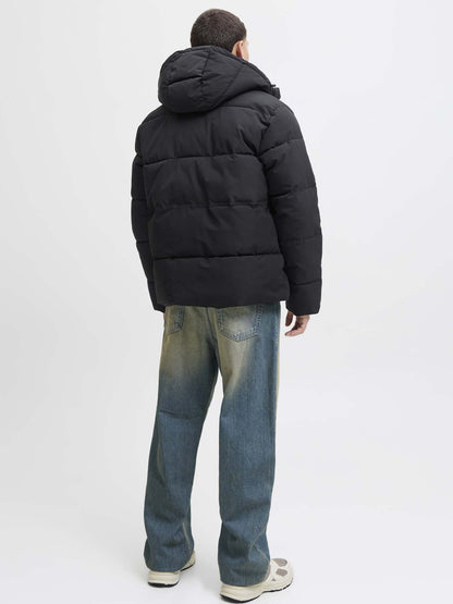 GIUBBINO IMBOTTITO OWEN JACK&JONES DA UOMO NERO