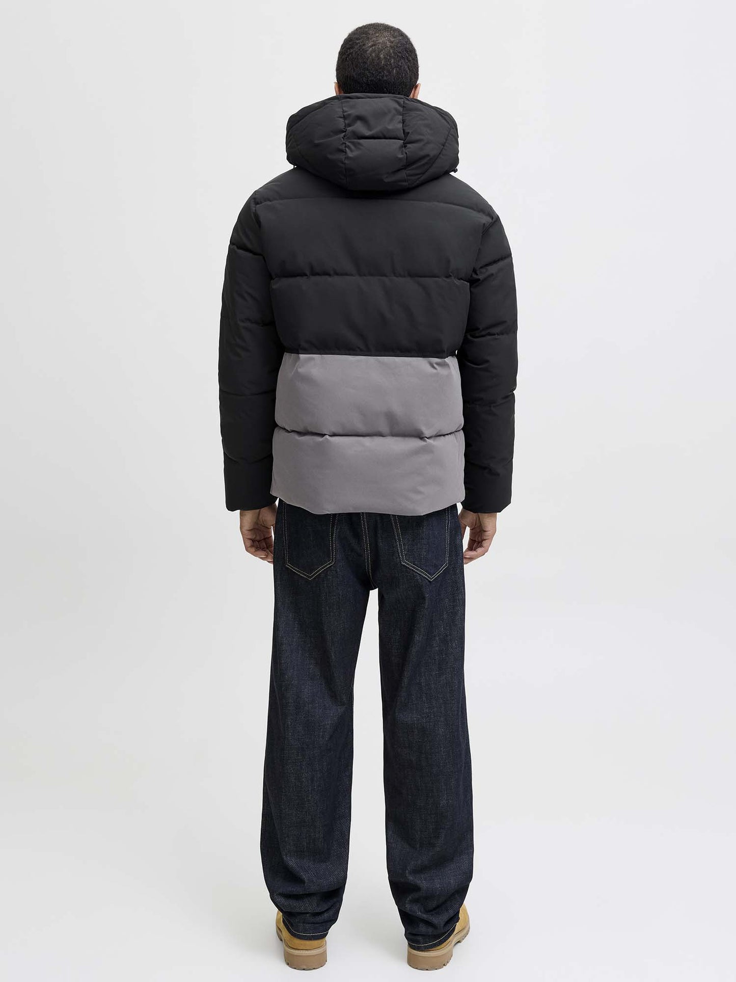 GIUBBINO IMBOTTITO OWEN JACK&JONES DA UOMO GRIGIO NERO