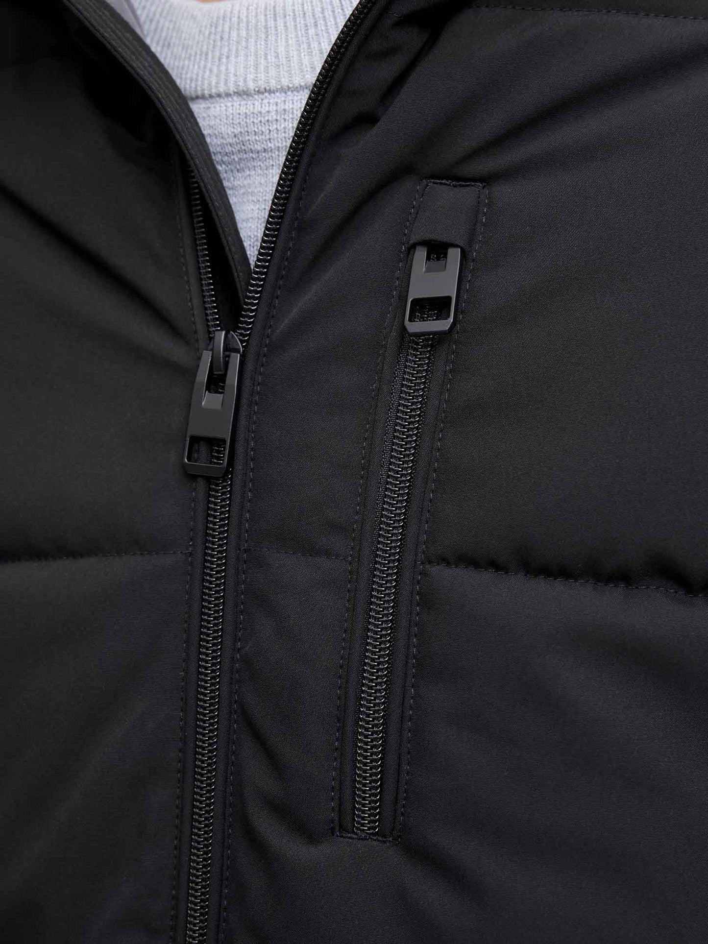 GIUBBINO IMBOTTITO OWEN JACK&JONES DA UOMO GRIGIO NERO