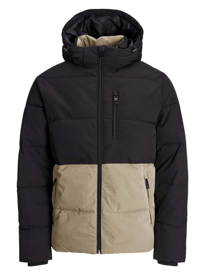 GIUBBINO IMBOTTITO OWEN JACK&JONES DA UOMO BEIGE NERO