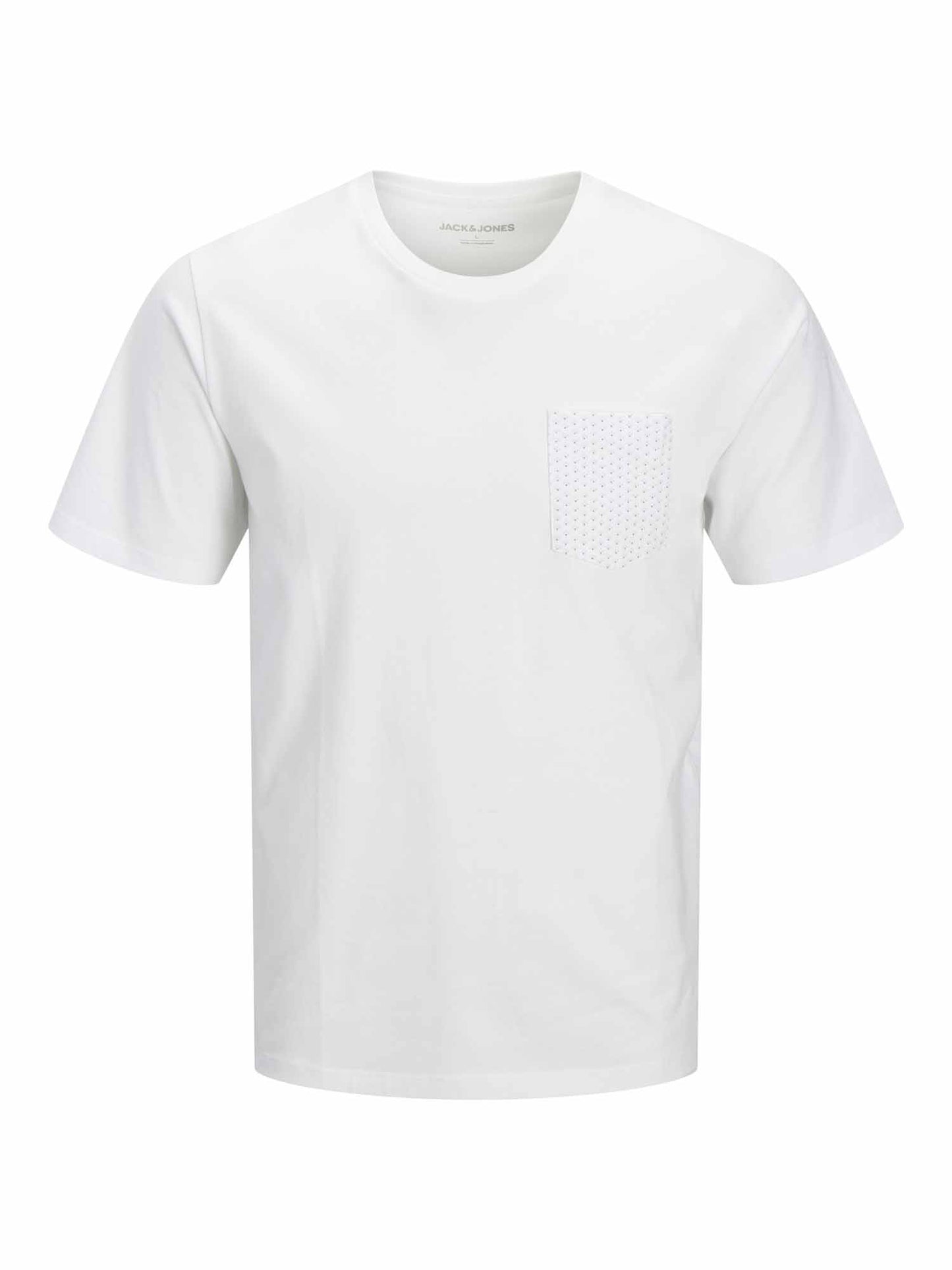 Jack&Jones Matheo, t-shirt casual bianca da uomo