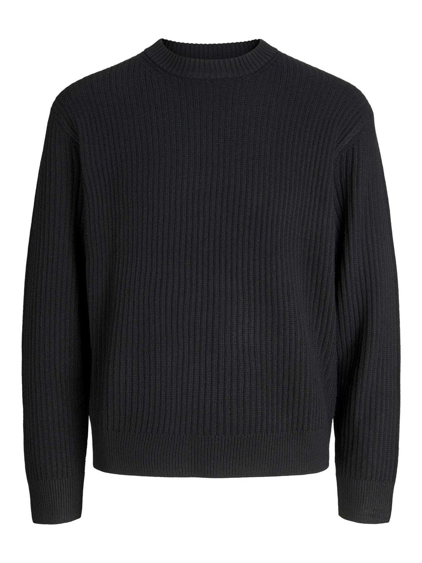 PULLOVER GRID JACK&JONES DA UOMO NERO