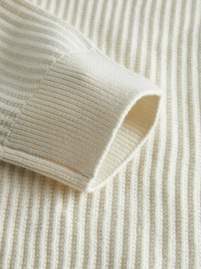 PULLOVER GRID JACK&JONES DA UOMO PANNA