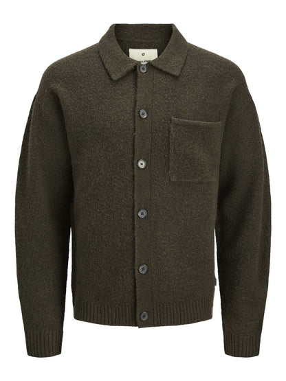 CARDIGAN BLUFINN JACK&JONES DA UOMO TESTA DI MORO