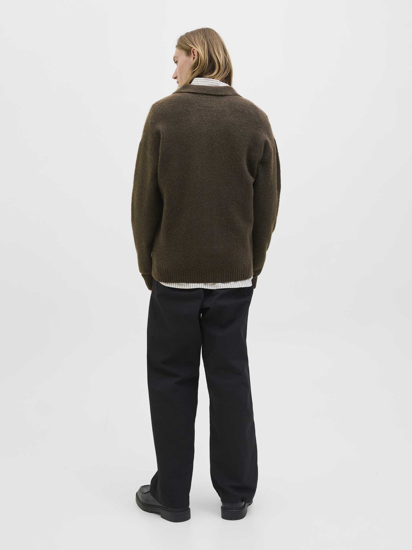 CARDIGAN BLUFINN JACK&JONES DA UOMO TESTA DI MORO