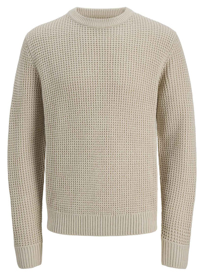 PULLOVER GLOBAL JACK&JONES DA UOMO PANNA