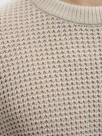 PULLOVER GLOBAL JACK&JONES DA UOMO PANNA