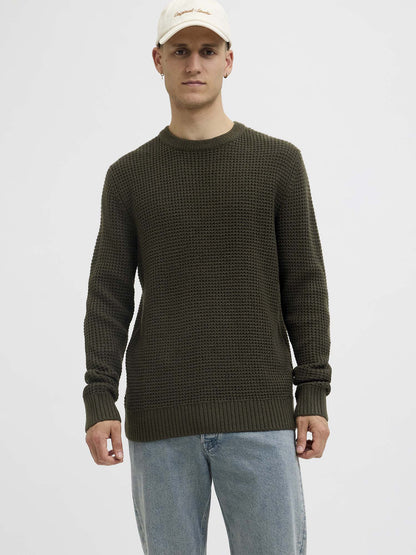 PULLOVER GLOBAL JACK&JONES DA UOMO VERDE