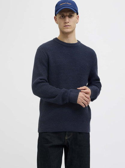 PULLOVER GLOBAL JACK&JONES DA UOMO BLU