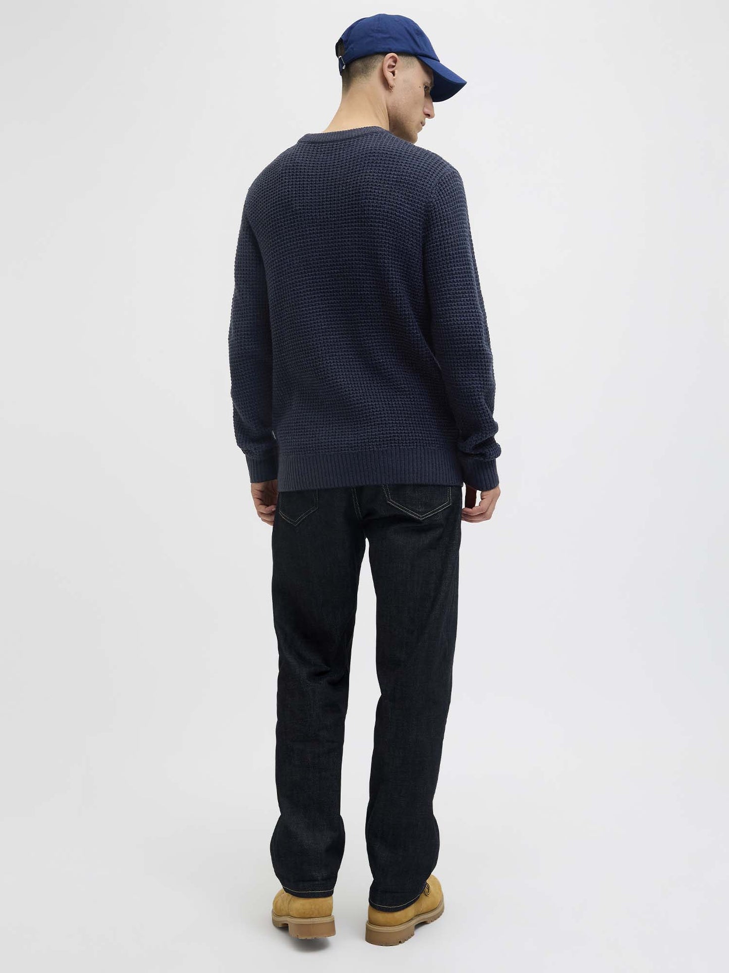 PULLOVER GLOBAL JACK&JONES DA UOMO BLU