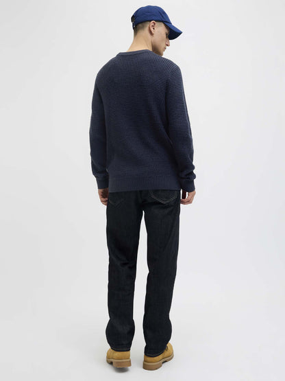 PULLOVER GLOBAL JACK&JONES DA UOMO BLU