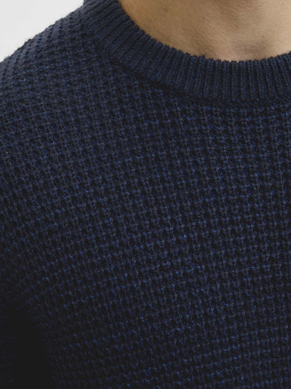 PULLOVER GLOBAL JACK&JONES DA UOMO BLU