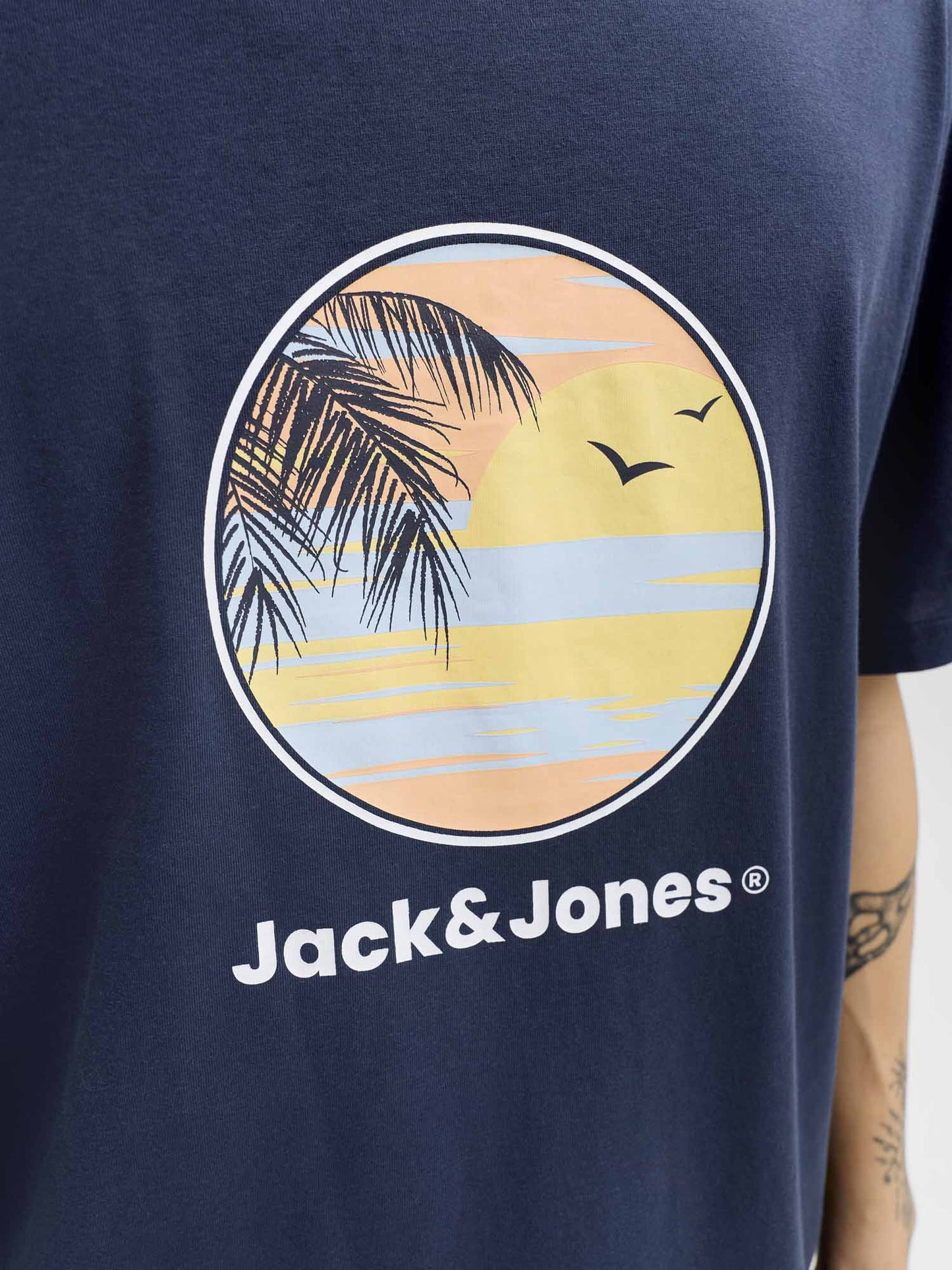 Jack&Jones Relaxed Fit, t-shirt maniche corte da uomo blu