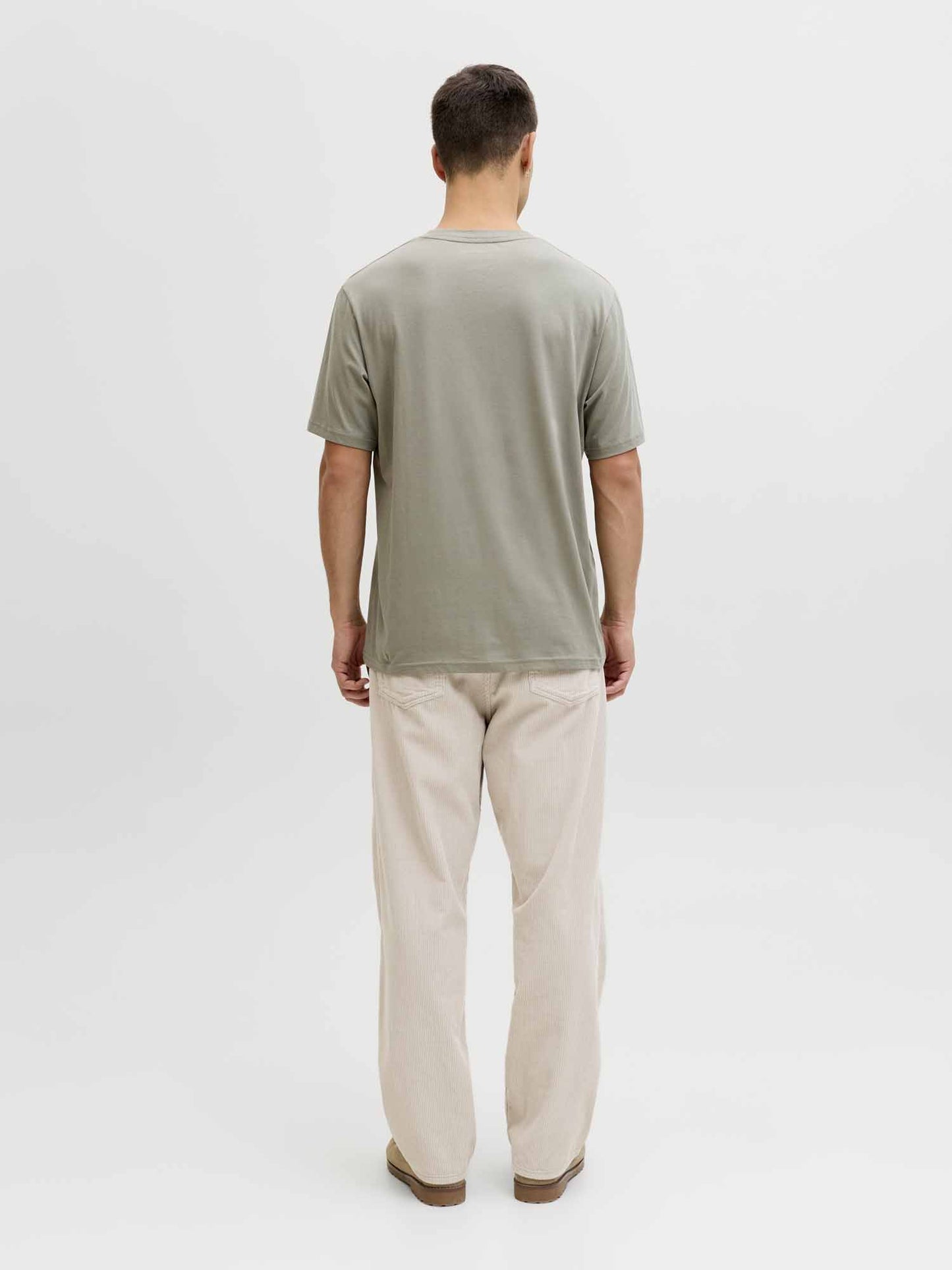 T-shirt uomo Jack&Jones Relax Fit verde in cotone