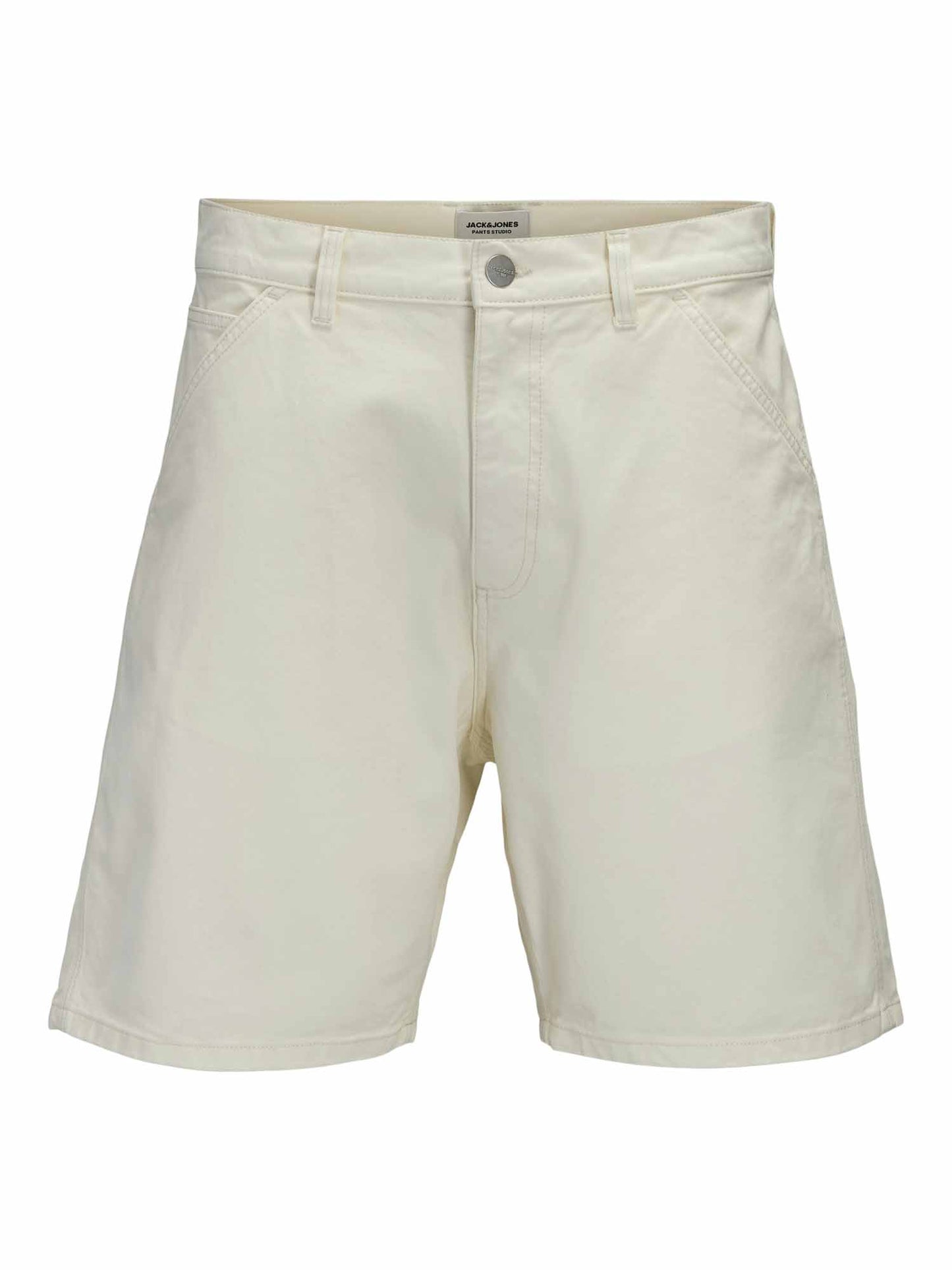 Jack&Jones Tony, bermuda wide leg uomo in cotone crema