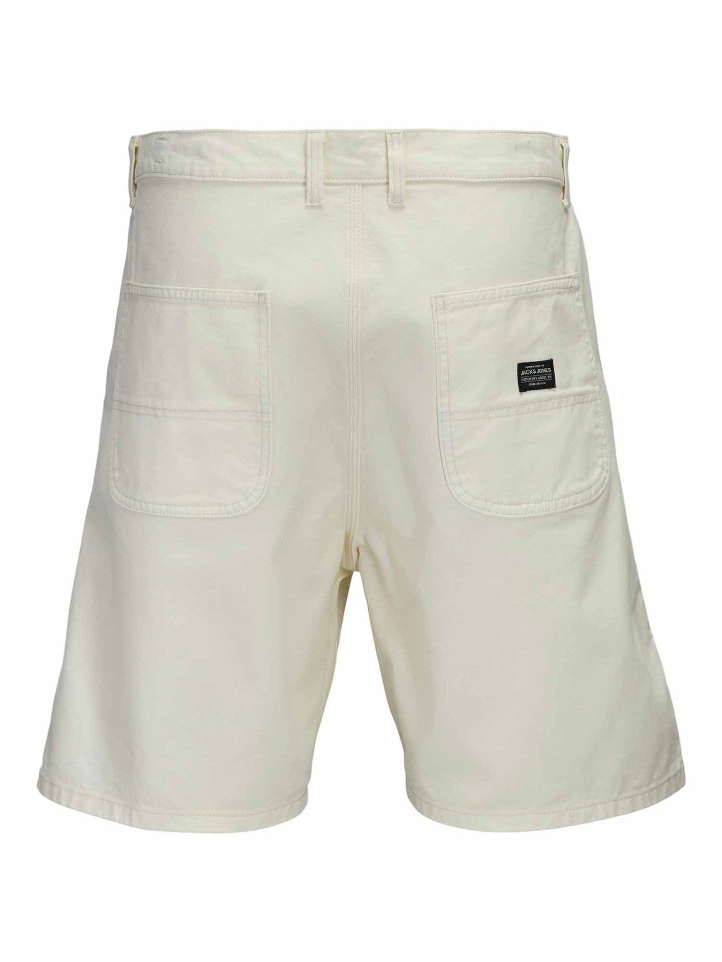 Jack&Jones Tony, bermuda wide leg uomo in cotone crema