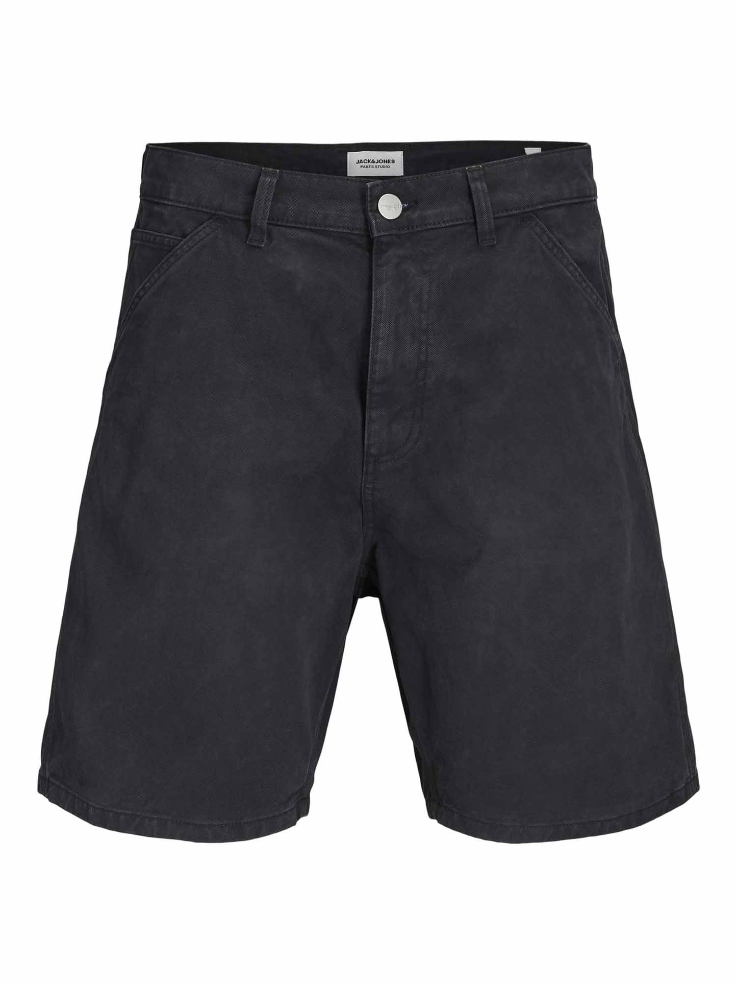 Jack&Jones Tony, shorts neri da uomo con vestibilità wide leg