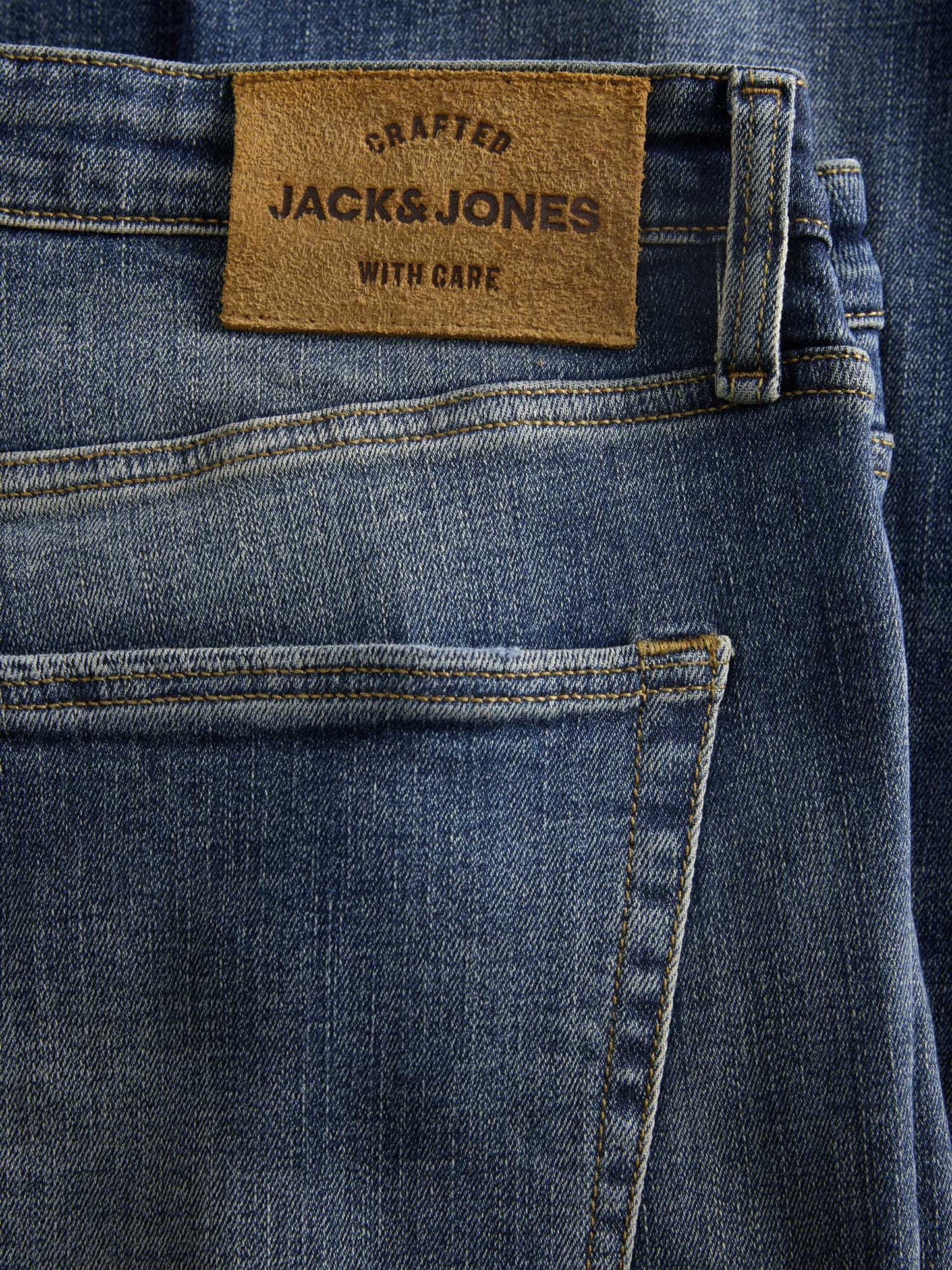 DENIM SLIM FIT GLENN JACK&JONES DA UOMO BLU