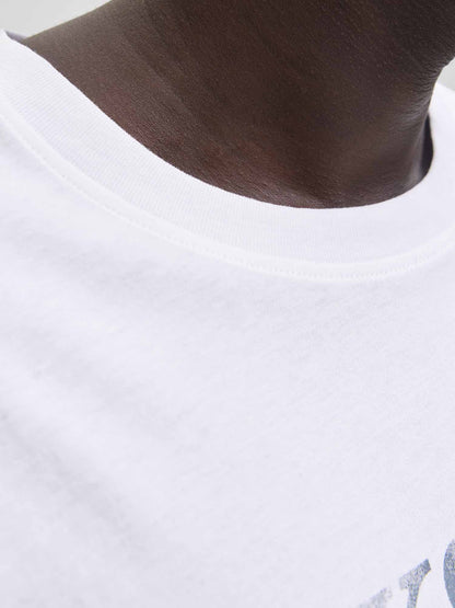 T-shirt Devin Daytona Jack&Jones beige da uomo a maniche corte
