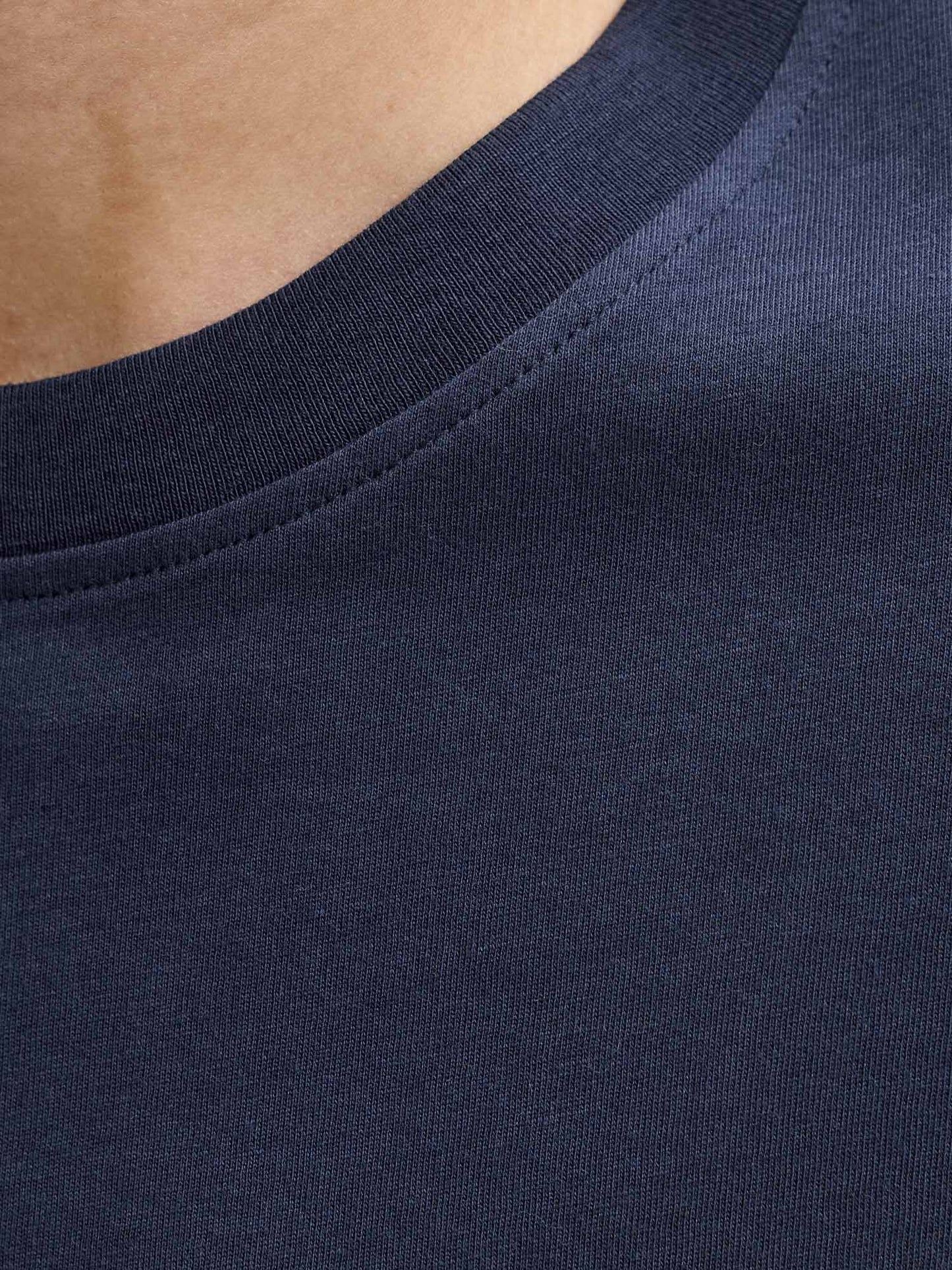 Jack&Jones Devin Daytona, t-shirt regular in cotone blu da uomo