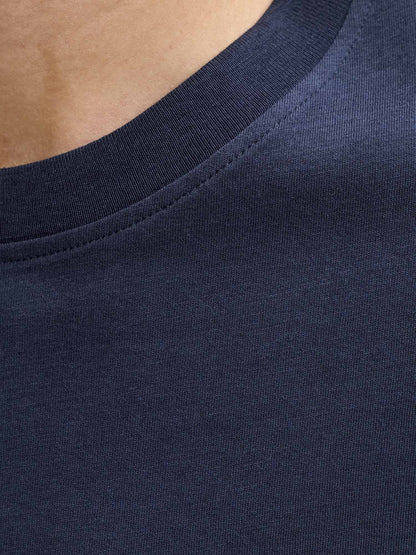 Jack&Jones Devin Daytona, t-shirt regular in cotone blu da uomo