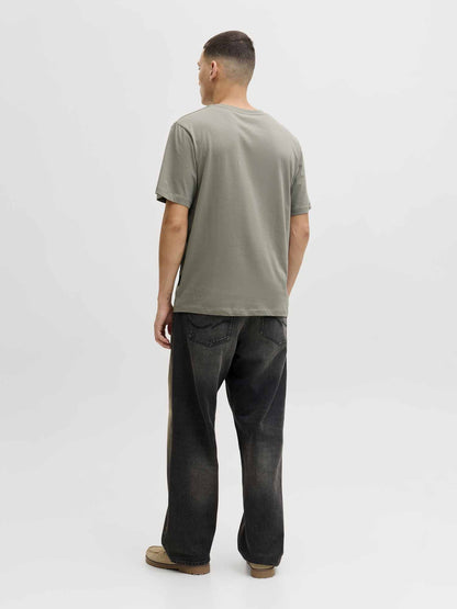 Jack&Jones Devin Daytona, t-shirt verde da uomo in cotone