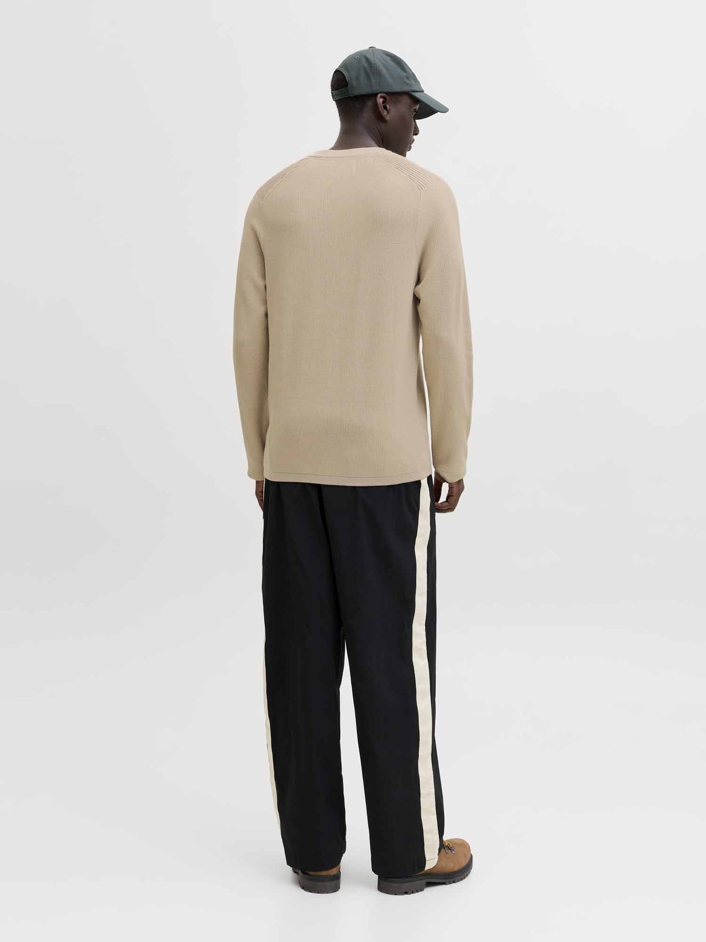 Maglia in cachemire beige da uomo Jack&Jones dal design casual