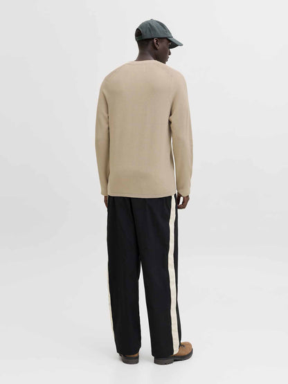Maglia in cachemire beige da uomo Jack&Jones dal design casual