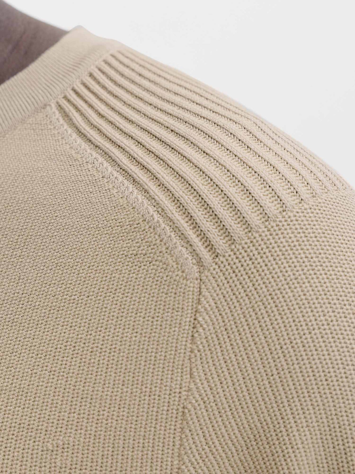 Maglia in cachemire beige da uomo Jack&Jones dal design casual