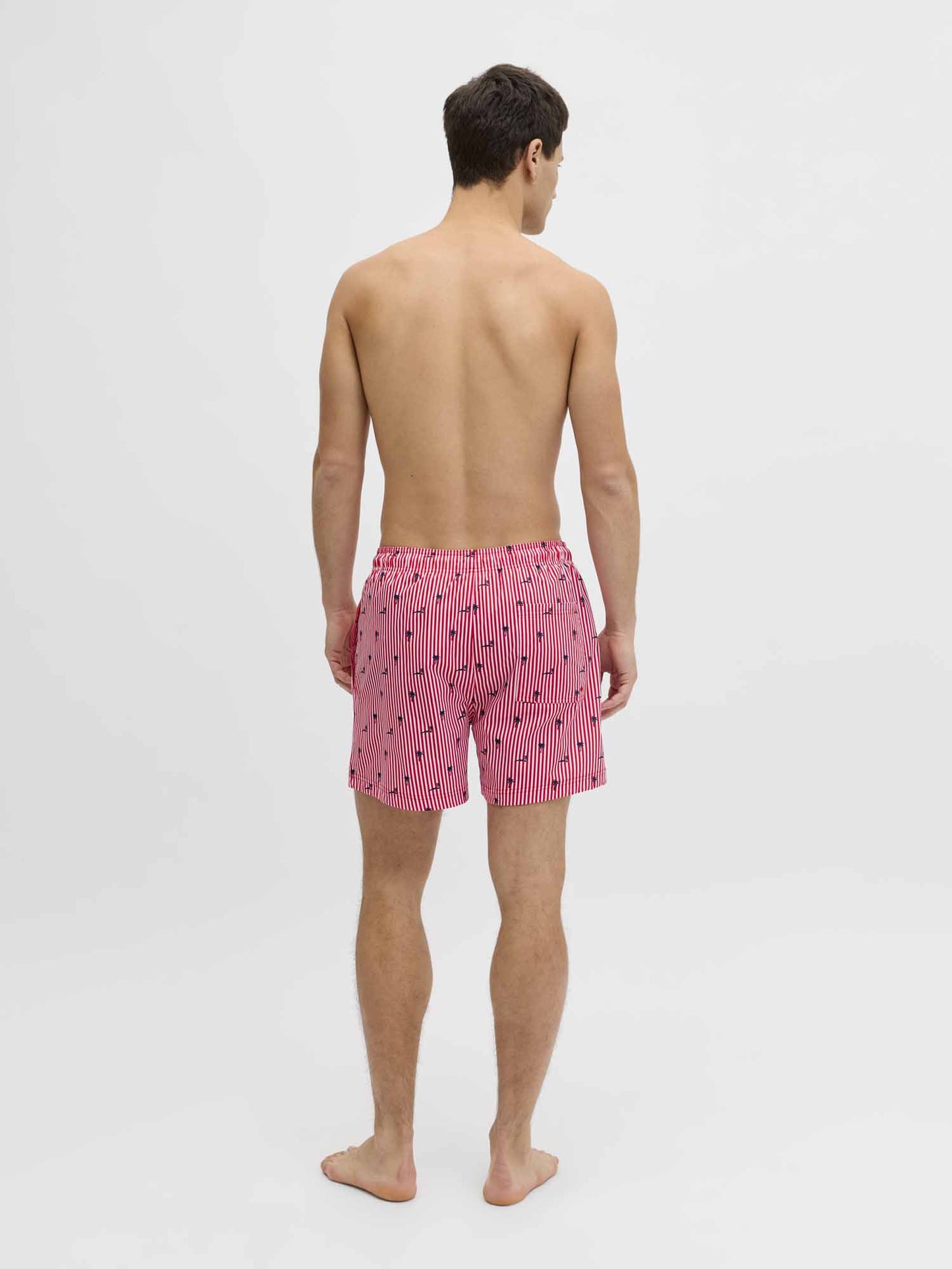 Bermuda da spiaggia Maui Breeze rossi da uomo Jack&Jones