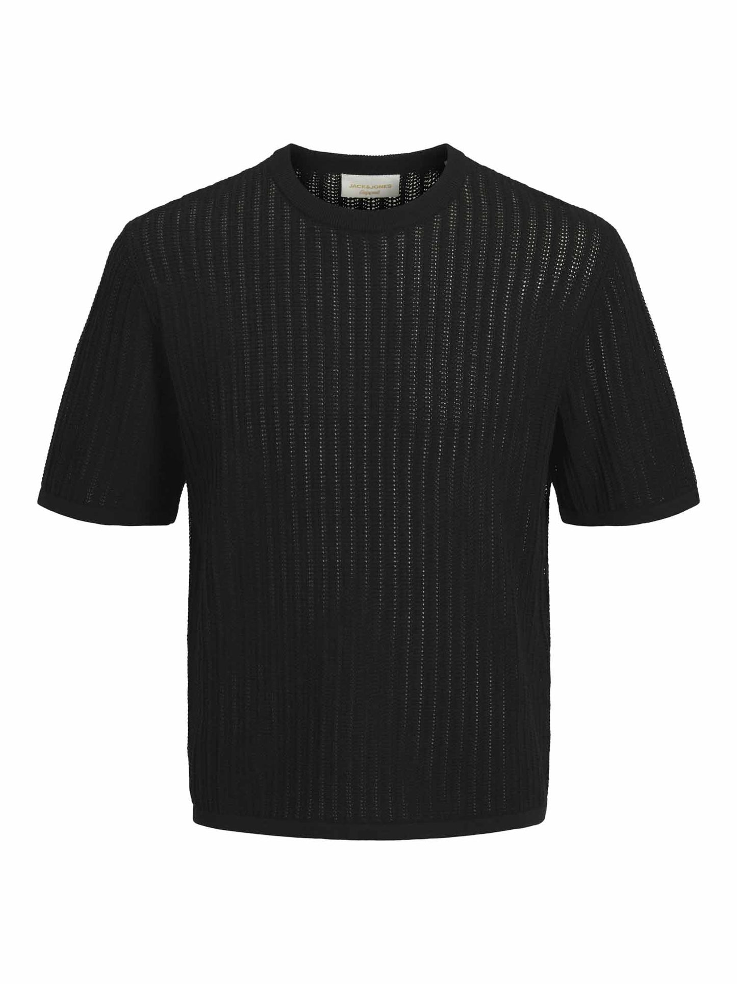 Jack&Jones Maine, t-shirt casual da uomo nera a maniche corte