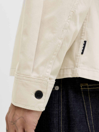 Jack&Jones Jcoben Classic Fusion Badge, camicia casual beige da uomo