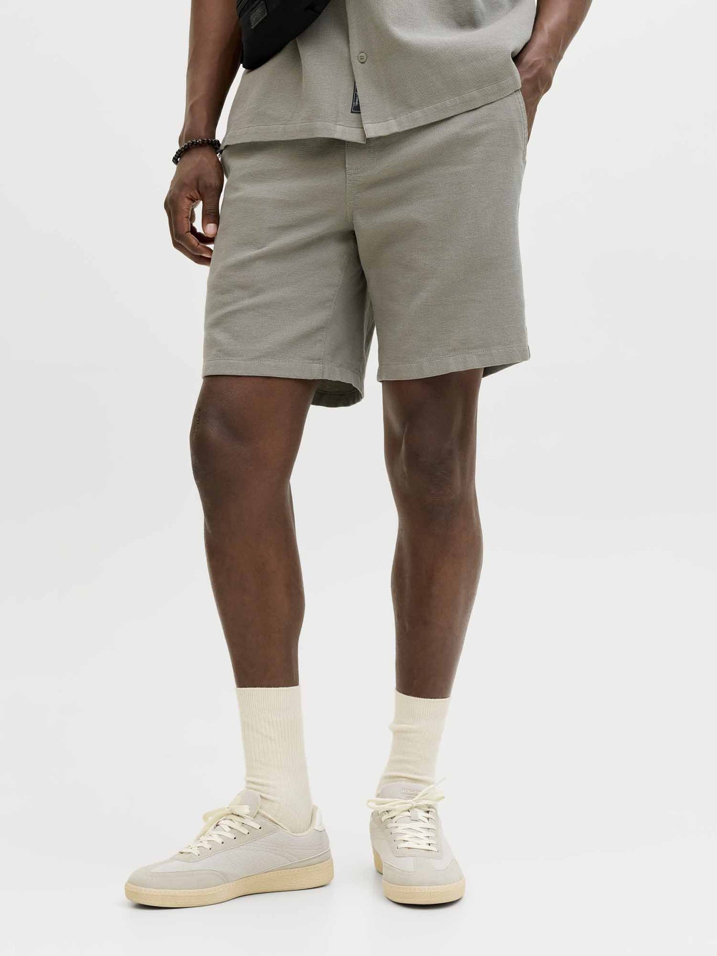 Shorts Jaiden Waffle Resort da uomo verde per un'estate casual