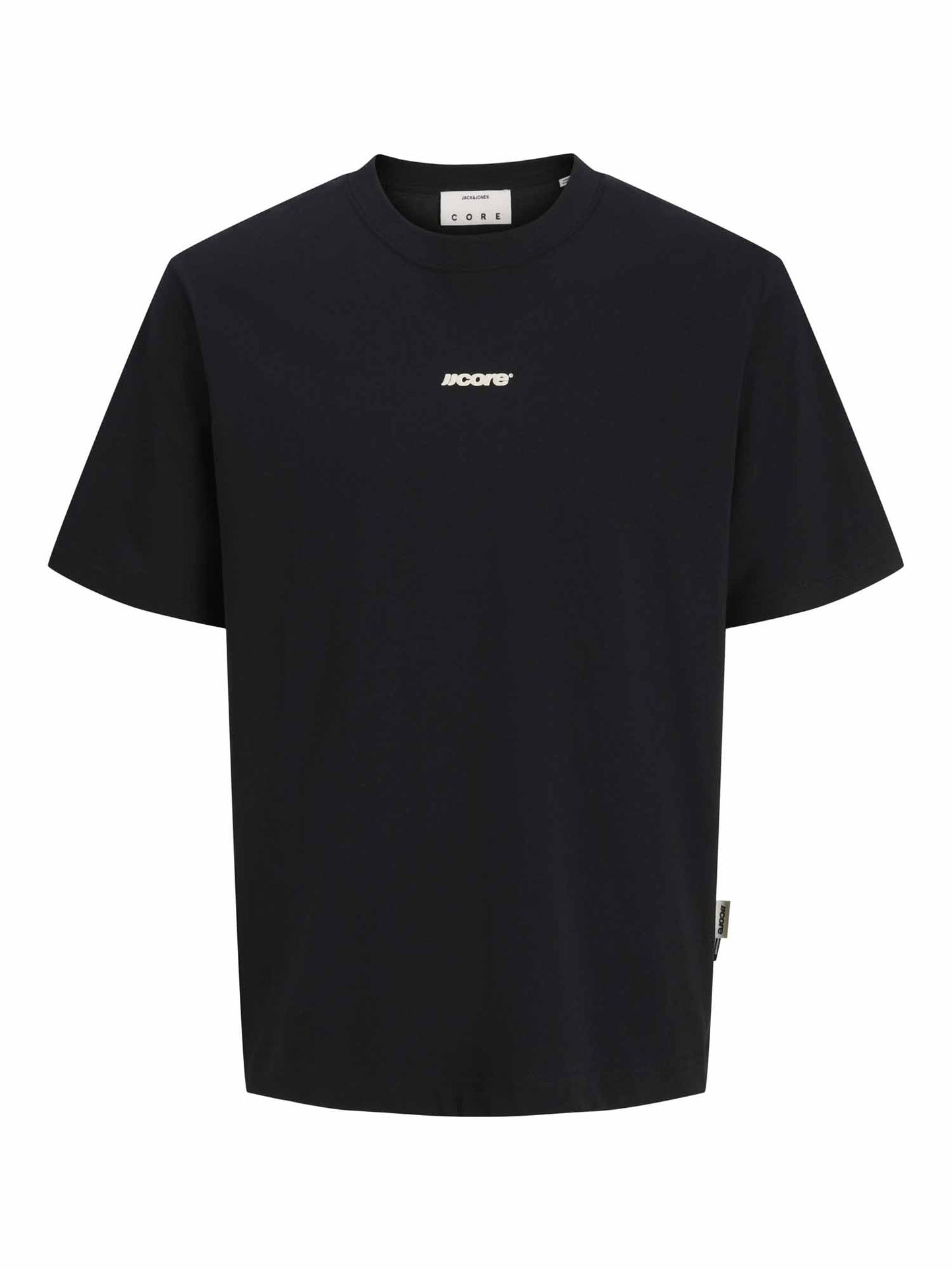 Jack&Jones Club, t-shirt maniche corte da uomo nera