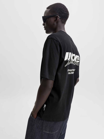 Jack&Jones Club, t-shirt maniche corte da uomo nera
