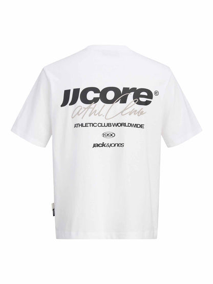 Jack&Jones Club, t-shirt maniche corte da uomo bianca