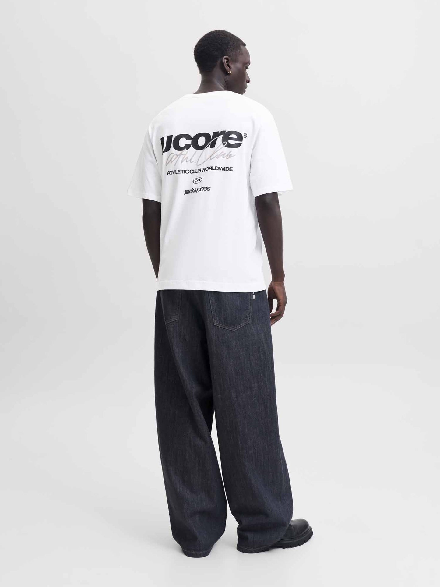 Jack&Jones Club, t-shirt maniche corte da uomo bianca