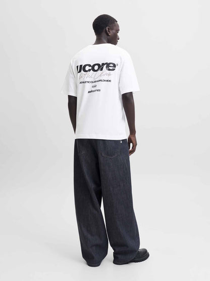 Jack&Jones Club, t-shirt maniche corte da uomo bianca
