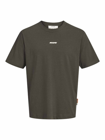 Jack&Jones Club, t-shirt maniche corte da uomo verde