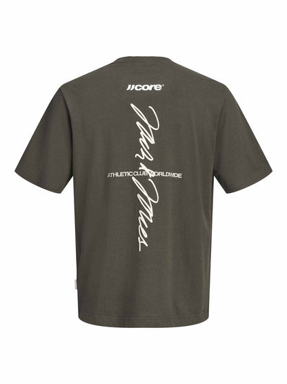 Jack&Jones Club, t-shirt maniche corte da uomo verde