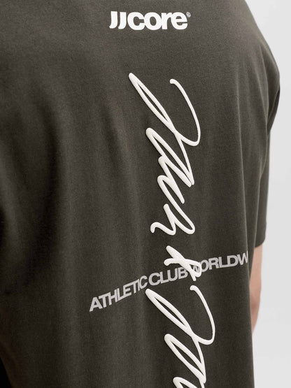 Jack&Jones Club, t-shirt maniche corte da uomo verde