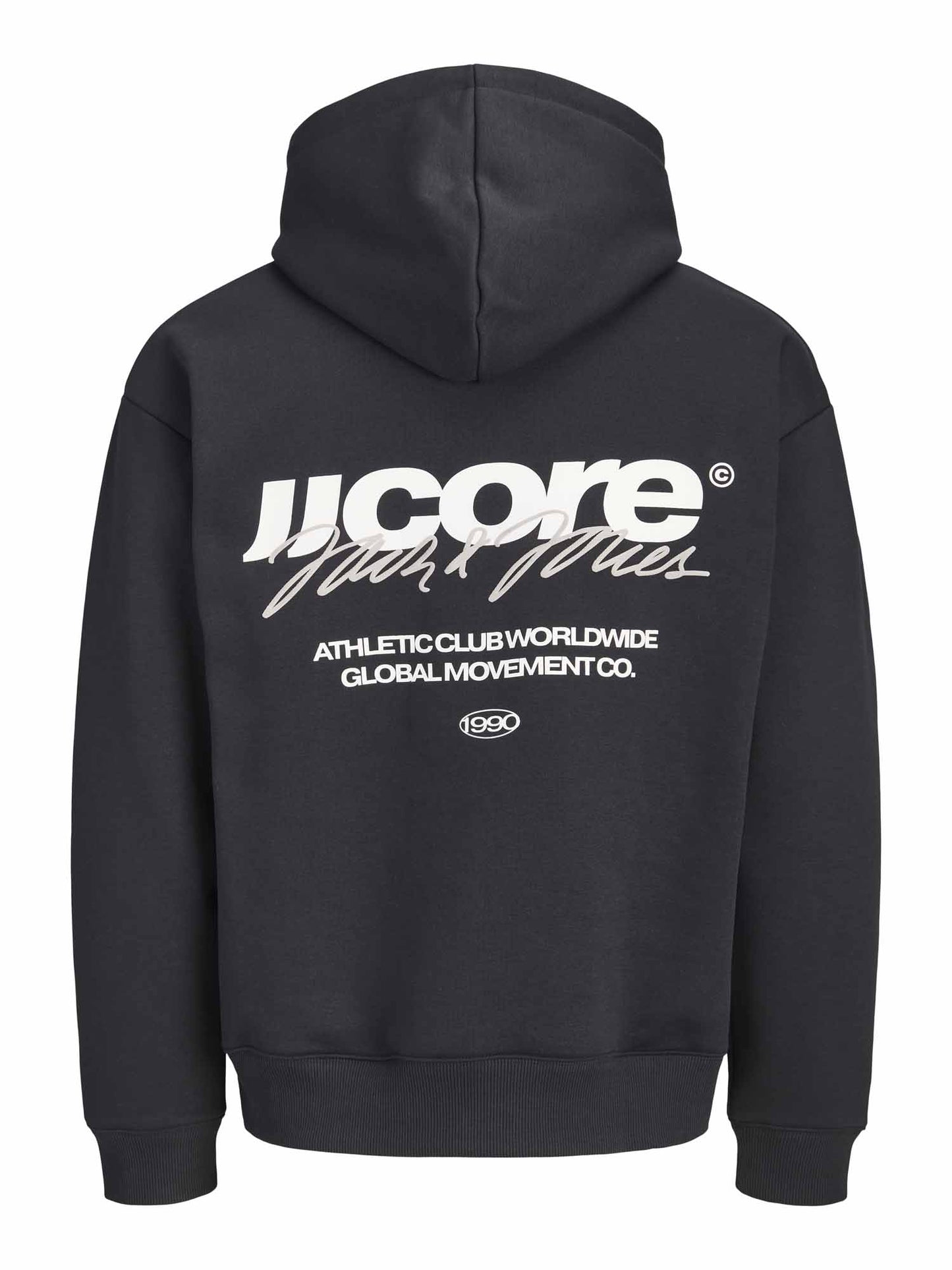 Jack&Jones Club, felpa da uomo nera