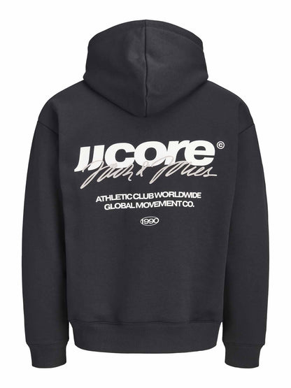 Jack&Jones Club, felpa da uomo nera